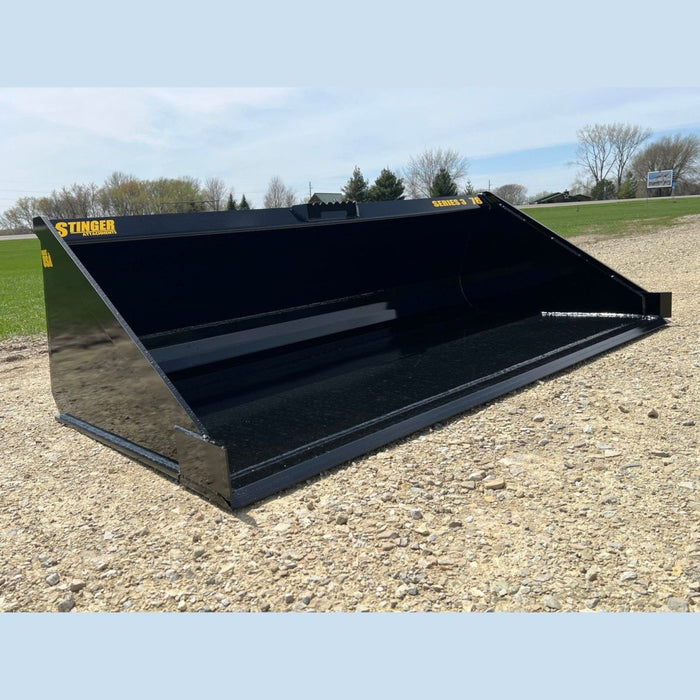 Stinger Attachments Skid Steer Material Bucket – Series 3 - Stinger Attachments - Beacon Attachments