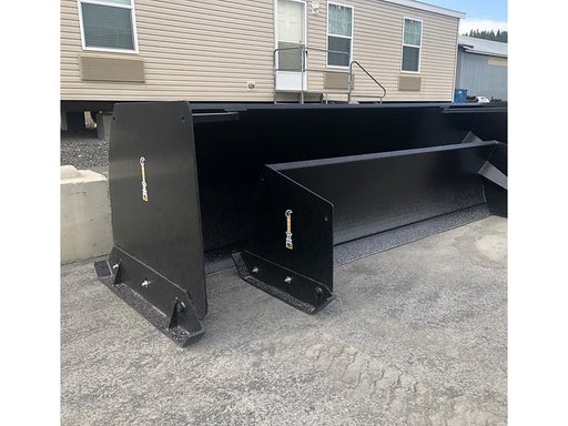 ANBO Snow Pusher Blades For Skid Steers and Tractors - Beacon Attachments