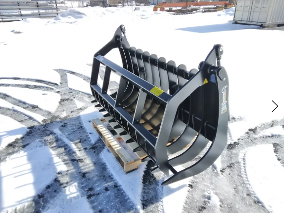 ANBO Grapple Rake 160 High Capacity For Skid Steers and Tractors