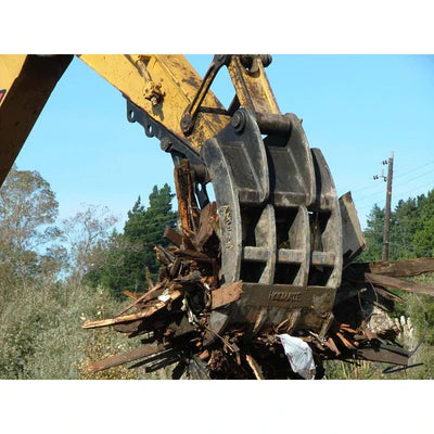 Amulet Hoemate  Rake For Excavators and Backhoe Loaders - Beacon Attachments