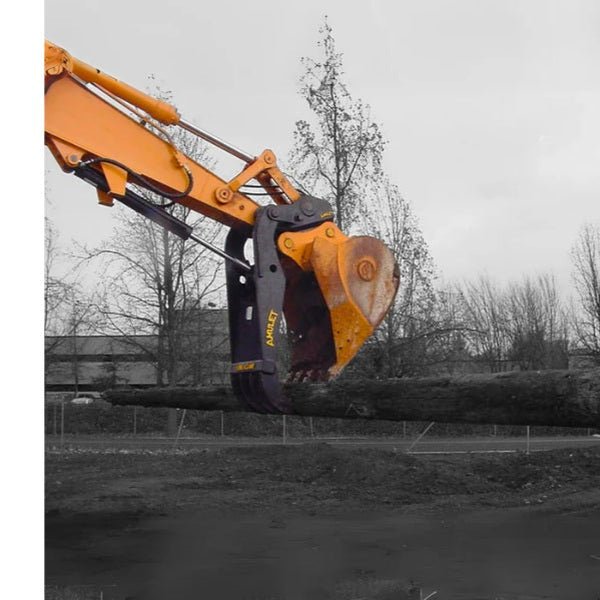 Amulet PowerClamp Excavator Progressive - Linkage Type Hydraulic Thumb - Amulet - Beacon Attachments
