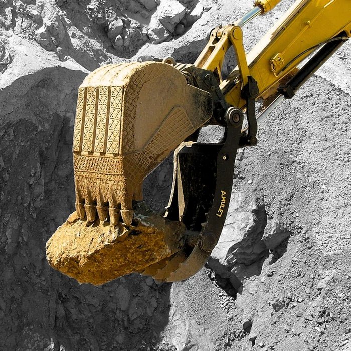 Amulet PowerClamp Excavator Progressive - Linkage Type Hydraulic Thumb - Amulet - Beacon Attachments