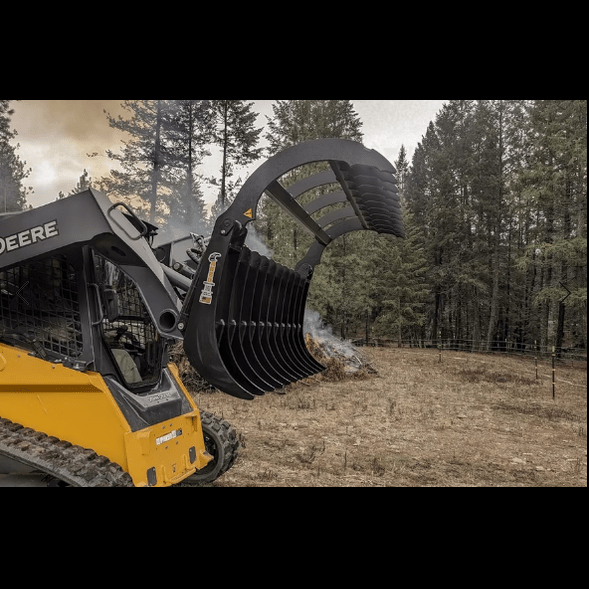 ANBO Grapple Rake 120 For Skid Steers and Tractors - ANBO Manufacturing - Beacon Attachments