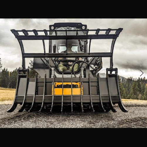 ANBO Grapple Rake 120 For Skid Steers and Tractors - ANBO Manufacturing - Beacon Attachments
