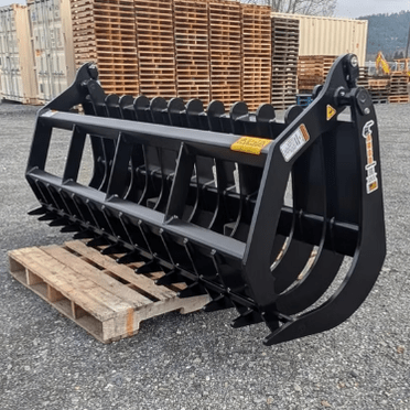 ANBO Grapple Rake 120 High Capacity For Skid Steers and Tractors - ANBO Manufacturing - Beacon Attachments
