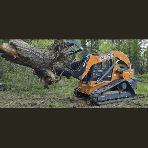 ANBO Grapple Rake 120 High Capacity For Skid Steers and Tractors - ANBO Manufacturing - Beacon Attachments