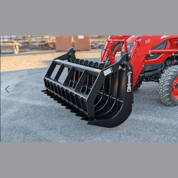 ANBO Grapple Rake 120 High Capacity For Skid Steers and Tractors - ANBO Manufacturing - Beacon Attachments
