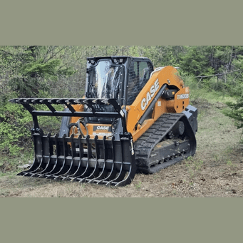 ANBO Grapple Rake 120 High Capacity For Skid Steers and Tractors - ANBO Manufacturing - Beacon Attachments