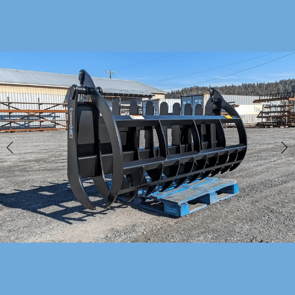 ANBO Grapple Rake 160 For Skid Steers and Tractors - ANBO Manufacturing - Beacon Attachments