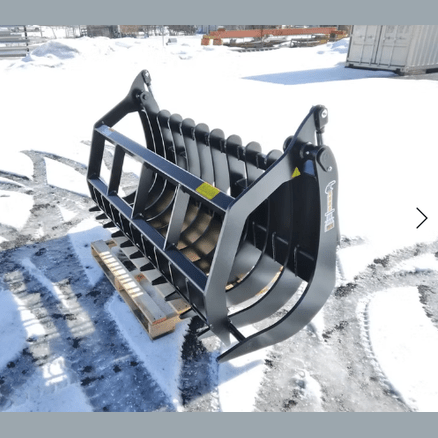 ANBO Grapple Rake 160 High Capacity For Skid Steers and Tractors - ANBO Manufacturing - Beacon Attachments