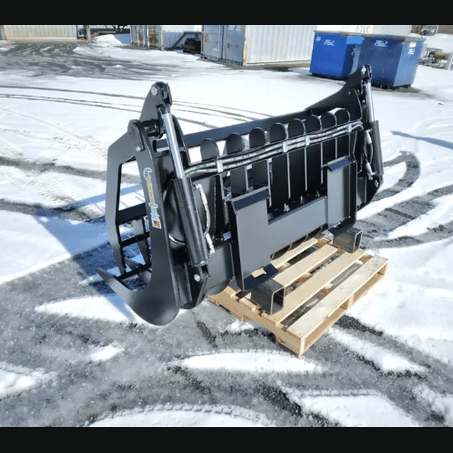 ANBO Grapple Rake 160 High Capacity For Skid Steers and Tractors - ANBO Manufacturing - Beacon Attachments
