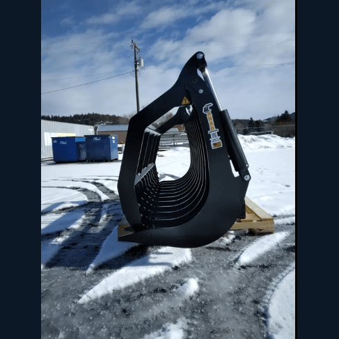 ANBO Grapple Rake 160 High Capacity For Skid Steers and Tractors - ANBO Manufacturing - Beacon Attachments