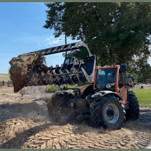ANBO Grapple Rake 200 High Capacity For Skid Steers and Tractors - ANBO Manufacturing - Beacon Attachments