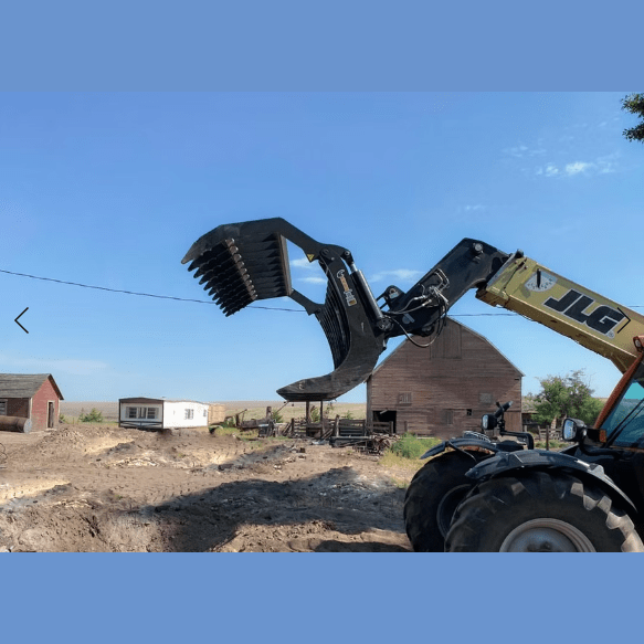 ANBO Grapple Rake 200 High Capacity For Skid Steers and Tractors - ANBO Manufacturing - Beacon Attachments
