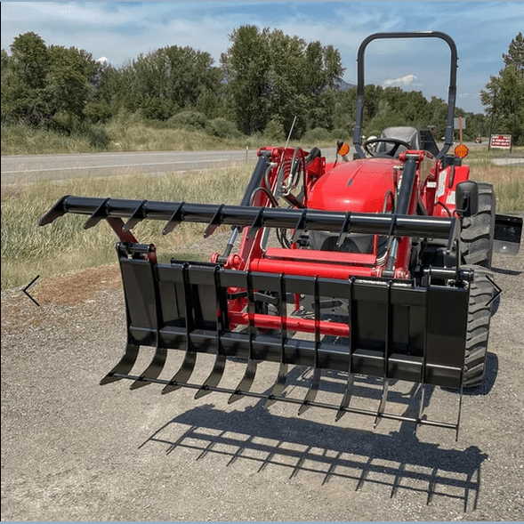 ANBO Grapple Rake 30 For Skid Steers and Tractors - ANBO Manufacturing - Beacon Attachments
