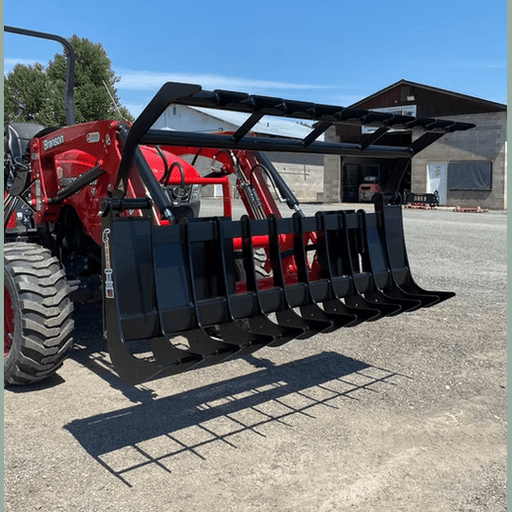 ANBO Grapple Rake 45 For Skid Steers and Tractors - ANBO Manufacturing - Beacon Attachments