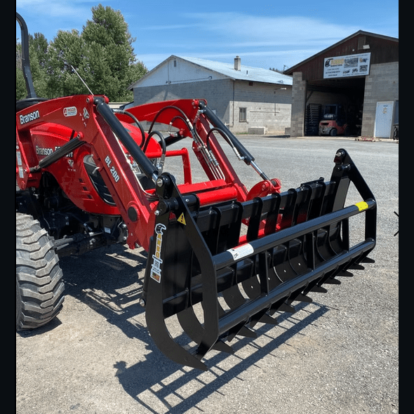 ANBO Grapple Rake 45 For Skid Steers and Tractors - ANBO Manufacturing - Beacon Attachments