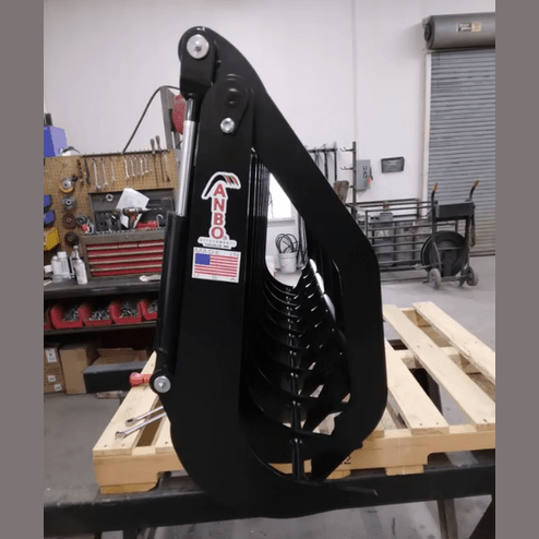 ANBO Grapple Rake 60 For Skid Steers and Tractors - ANBO Manufacturing - Beacon Attachments