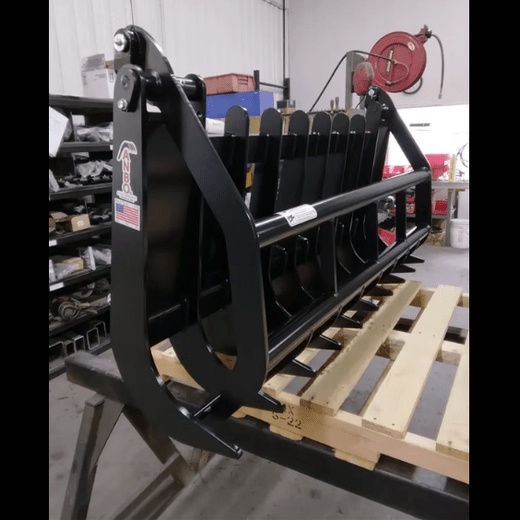 ANBO Grapple Rake 60 For Skid Steers and Tractors - ANBO Manufacturing - Beacon Attachments