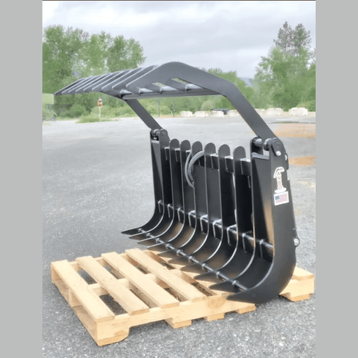 ANBO Grapple Rake 60 For Skid Steers and Tractors - ANBO Manufacturing - Beacon Attachments