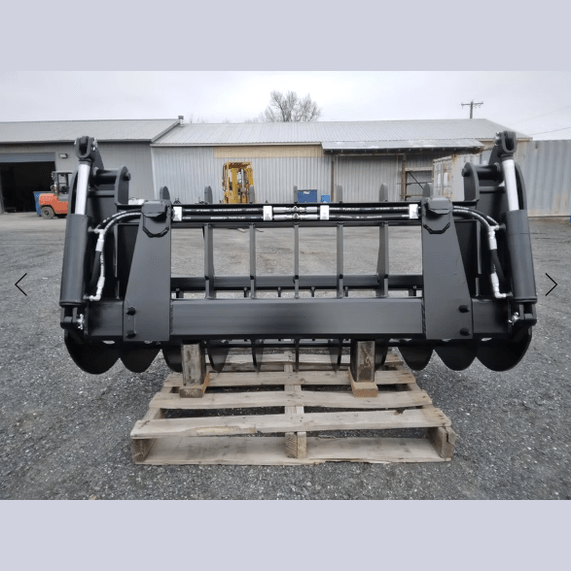 ANBO Grapple Rake 75 High Capacity For Skid Steers and Tractors - ANBO Manufacturing - Beacon Attachments