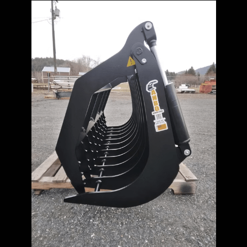 ANBO Grapple Rake 75 High Capacity For Skid Steers and Tractors - ANBO Manufacturing - Beacon Attachments