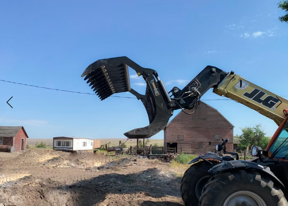 ANBO Grapple Rake 200 High Capacity For Skid Steers and Tractors