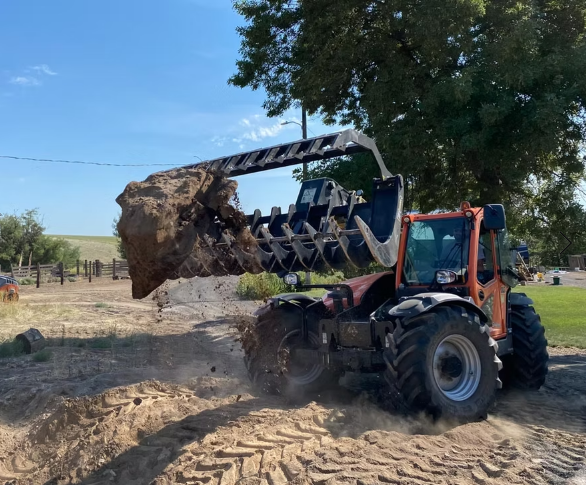 ANBO Grapple Rake 200 High Capacity For Skid Steers and Tractors