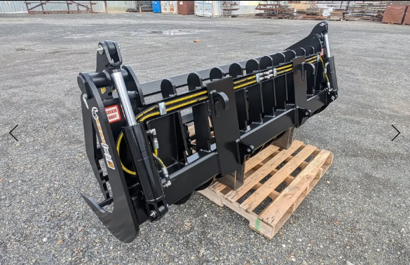 ANBO Grapple Rake 120 High Capacity For Skid Steers and Tractors