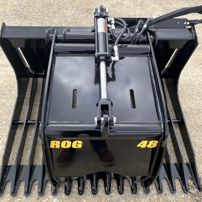 Stinger Attachments 48″ Rock Grapple Bucket (ROGSG) For Skid Steers - Stinger Attachments - Beacon Attachments
