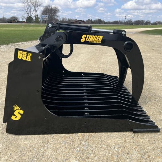 Stinger Attachments 48″ Rock Grapple Bucket (ROGSG) For Skid Steers - Stinger Attachments - Beacon Attachments