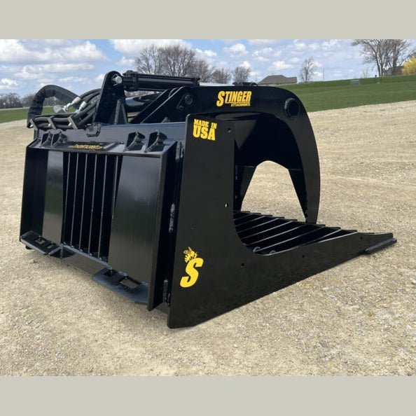 Stinger Attachments 48″ Rock Grapple Bucket (ROGSG) For Skid Steers - Stinger Attachments - Beacon Attachments