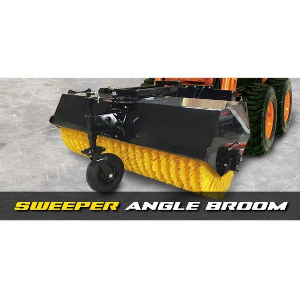 Stinger Attachments Angle Broom For Skid Steers and Tractors - Stinger Attachments - Beacon Attachments