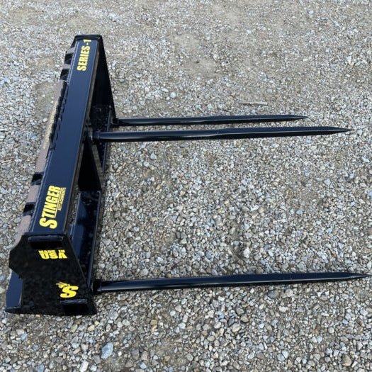 Stinger Attachments Bale Spear – Series 1 (BS1) For Skid Steers - Stinger Attachments - Beacon Attachments