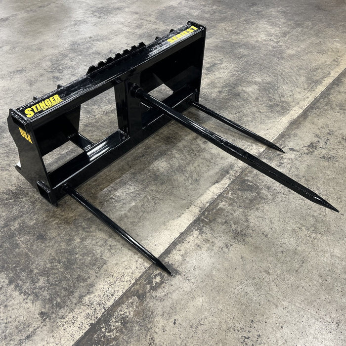 Stinger Attachments Bale Spear – Series 1 Standard For Skid Steers - Stinger Attachments - Beacon Attachments