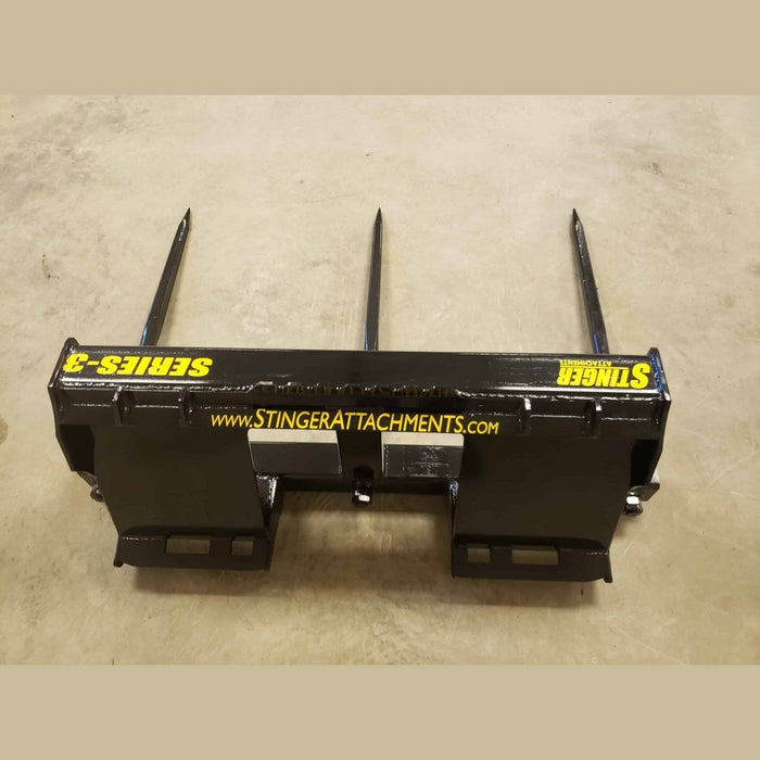 Stinger Attachments Bale Spear – Series 3 (BS3) For Skid Steers - Stinger Attachments - Beacon Attachments