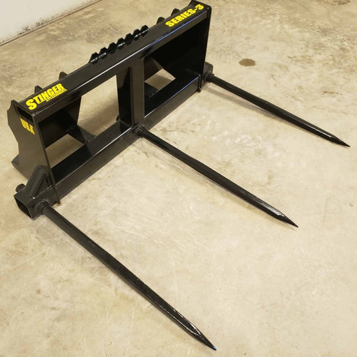 Stinger Attachments Bale Spear – Series 3 (BS3) For Skid Steers - Stinger Attachments - Beacon Attachments