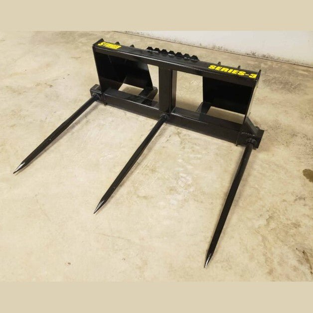 Stinger Attachments Bale Spear – Series 3 (BS3) For Skid Steers - Stinger Attachments - Beacon Attachments