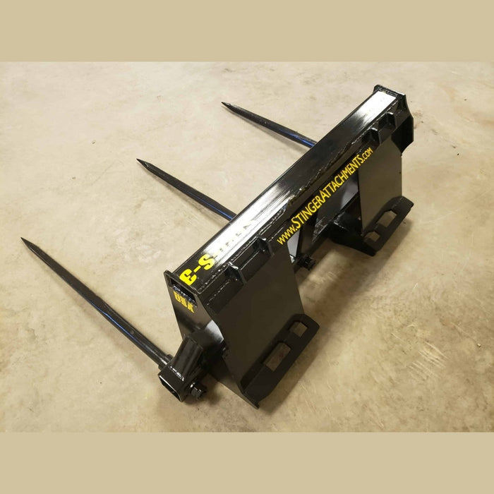 Stinger Attachments Bale Spear – Series 3 (BS3) For Skid Steers - Stinger Attachments - Beacon Attachments