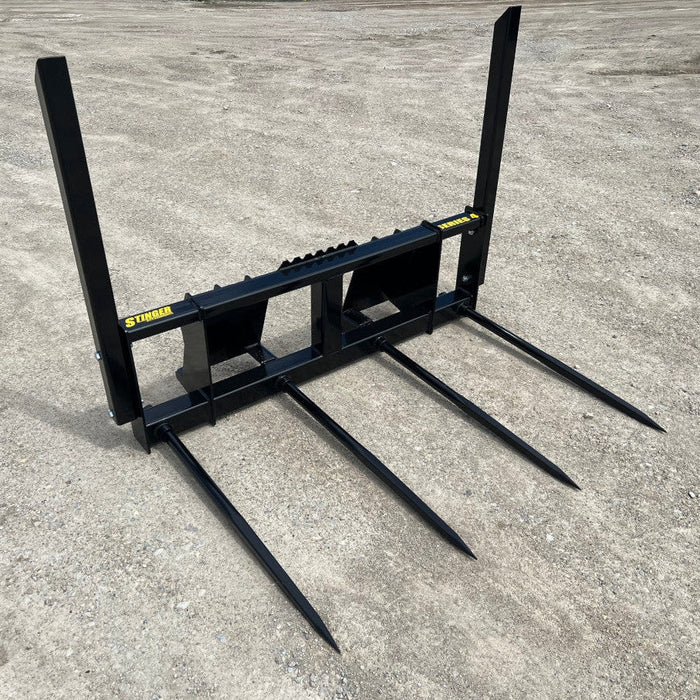 Stinger Attachments Bale Spear – Series 4 (BS4) Large Square Bale Mover For Skid Steers - Stinger Attachments - Beacon Attachments
