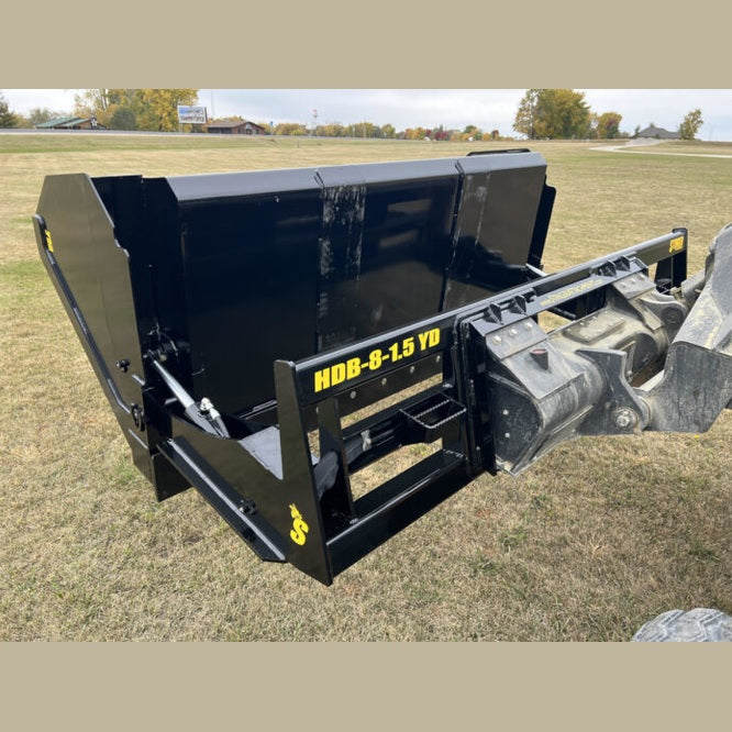 Stinger Attachments Skid Steer Hydraulic Dump Bucket (HDB) - Beacon Attachments