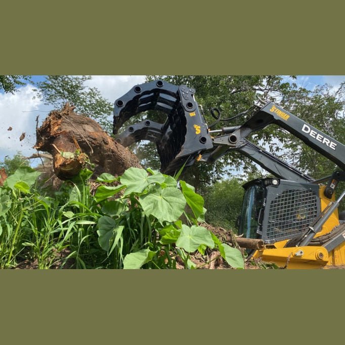 Stinger Attachments CG - XD Clam Grapple For Skid Steers - Stinger Attachments - Beacon Attachments