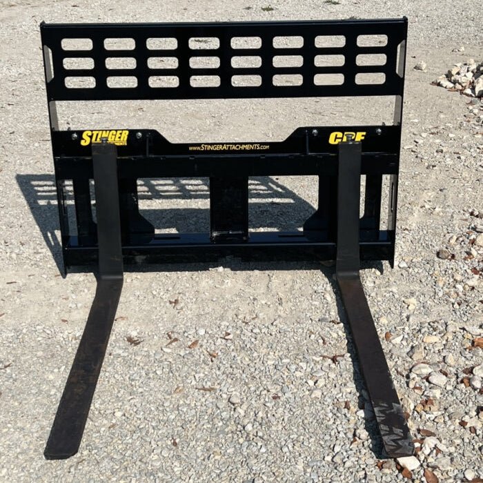 Stinger Attachments Compact Pallet Fork For Skid Steers & Compact Tractors - Stinger Attachments - Beacon Attachments