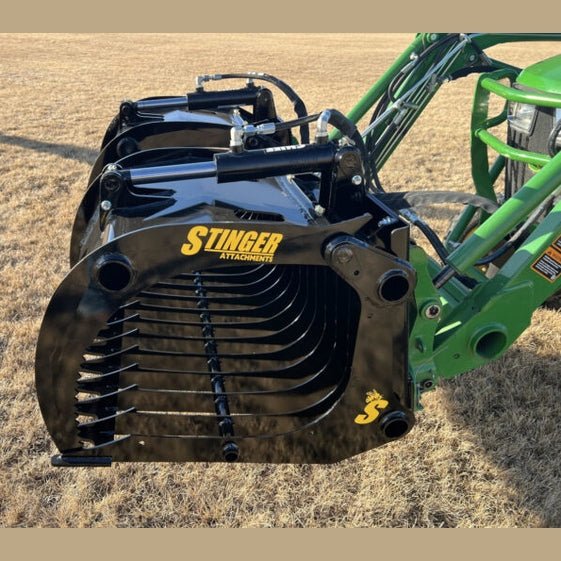 Stinger Attachments Compact Rock Grapple (CROG) For Skid Steers & Tractors - Stinger Attachments - Beacon Attachments