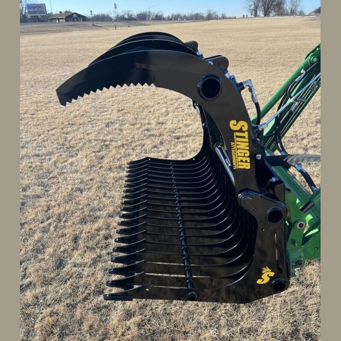 Stinger Attachments Compact Rock Grapple (CROG) For Skid Steers & Tractors - Stinger Attachments - Beacon Attachments