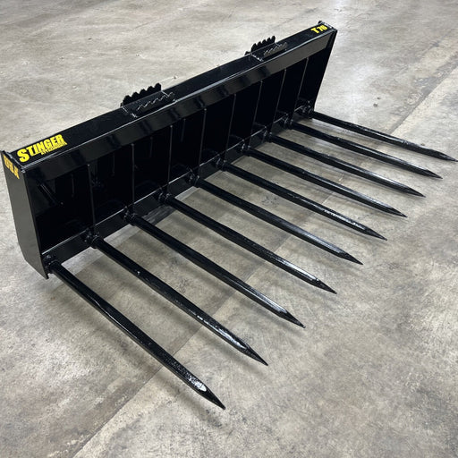 Stinger Attachments Manure Spear Bucket For Skid Steers - Stinger Attachments - Beacon Attachments