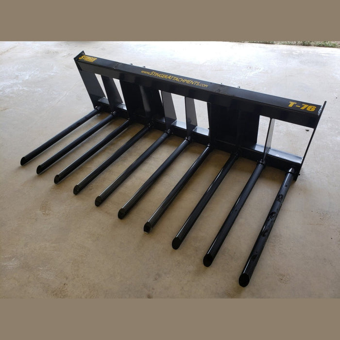 Stinger Attachments Manure Tine Bucket For Skid Steers - Stinger Attachments - Beacon Attachments