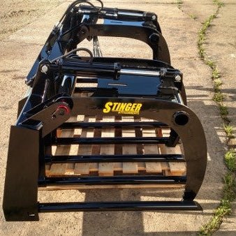 Stinger Attachments Manure Tine Grapple Bucket (MTG) For Skid Steers - Stinger Attachments - Beacon Attachments