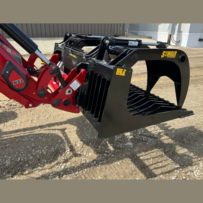 Stinger Attachments Open Sides Tractor Rock Grapples (ROG) For Skid Steers & Utility Tractors - Stinger Attachments - Beacon Attachments