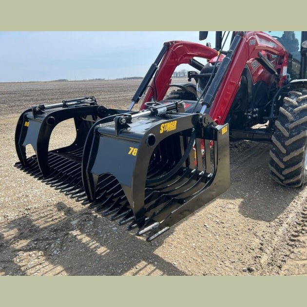Stinger Attachments Open Sides Tractor Rock Grapples (ROG) For Skid Steers & Utility Tractors - Stinger Attachments - Beacon Attachments